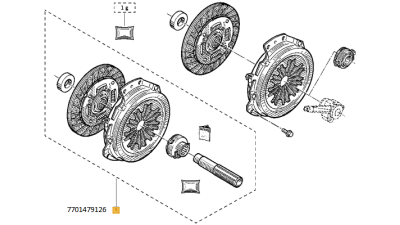 Kit Ambreiaj Motor 1.6 / 16v Dacia Duster 2010-; Renault Clio 3 Laguna 3 Megane 3 Scenic 3 (Placa+Disc )