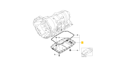 Kit Baie Ulei+Filtru Cutie De Viteze Automata Bmw Seria 3 (E90), 5 (E60), 7 (E65, E66, E67); Jaguar S-Type, Xf, Xj; Land Rover Discovery Iii, Discovery Iv, Range Rover Sport 2.0-6.0 01.99-