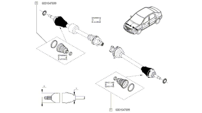 Kit Burduf Planetara Roata DACIA LOGAN 2004-2009; SANDERO, SOLENZA; RENAULT CLIO I, KANGOO, MEGANE I, MEGANE I CLASSIC motorizari 1.0-2.0, 6001547699,  piesa originala OE