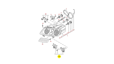 Kit Reparatie Proiector Vw 1T0998225A