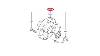 Kit Rulment Roata Punte Spate Cu Butuc Ford Transit 2000-2015, Transit Tourneo 2.0d-3.2d 01.00-12.14