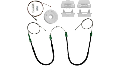 Kit reparatie macara geam fata Ford Focus 1 1998-2004 electrica fata stanga (cablu role si suport geam)