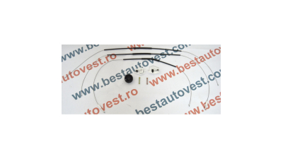 Kit reparatie macara geam fata Renault Megane 2 (M) 11.2002-10.2008 electrica fata stanga (cablu role si suport geam)