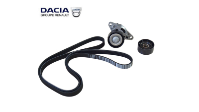 Set curea de distributie cu caneluri Dacia Logan 1 (LS), Sandero 1 (SD); Nissan Kubistar (X76); Renault Laguna 1 (B56), Kangoo 1 (KC), Megane 1 (KA), Scenic 1 (JA), Clio 2, 1.4, 1.6, 2.0, Original, 7701477517