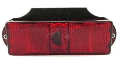 Lampa gabarit auto BestAutoVest 12V/ 24V dreptunghiulara portocalie, 125x55x45mm , cu suport fixare, 1 buc.