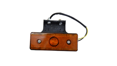 Lampa gabarit auto BestAutoVest 12V dreptunghiulara portocalie cu leduri si cablu , 120x45 mm , 1 buc.