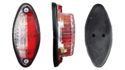 Lampa gabarit Universal, 12/24V,45x105x35mm, rosu-alb, omologare ECE,, Stanga , Dreapta