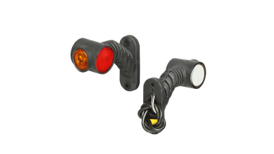 Lampa gabarit Universal, 12/24V, 125x100mm,alb-rosu-galben,omologare ECE, cu LED,, Dreapta