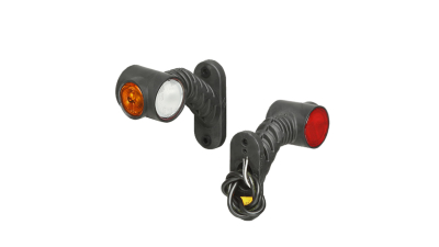 Lampa gabarit Universal, 12/24V, 125x100mm,alb-rosu-galben,omologare ECE, cu LED,, Stanga