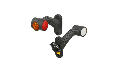 Lampa gabarit Universal, 12/24V, 175x100mm,alb-rosu-galben,omologare ECE, cu LED,, Dreapta