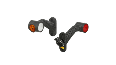 Lampa gabarit Universal, 12/24V, 175x100mm,alb-rosu-galben,omologare ECE, cu LED,, Stanga