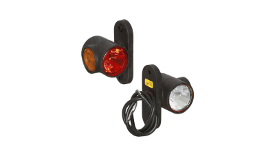 Lampa gabarit Universal, 12/24V, 64x100mm,alb-rosu-galben,omologare ECE, cu LED,, Stanga , Dreapta