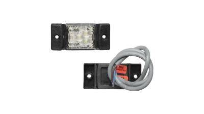 Lampa gabarit Universal, 12/24V,73x33x17mm, alb, omologare ECE,suport surub,, Stanga , Dreapta