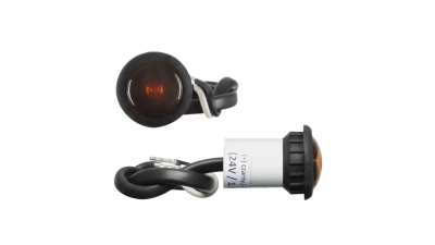 Lampa gabarit Universal, 24V, 27,5mm, portocaliu, omologare ECE,cu LED,, Stanga , Dreapta