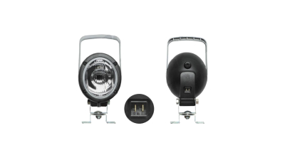Lampa lucru Universal, 12/24V 104x120x100mm, tip bec H3, cu reglarea fasciculului de lumina, cu suport,, 
