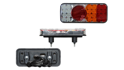 Lampa auto BestAutoVest pentru remorca cu leduri, dreapta, 12/24V, 200x85x40mm, cu mers inapoi , 1 buc.