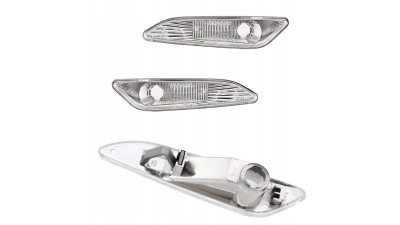 Lampa semnalizare aripa Alfa Romeo 156 (932/937) 11.1997-09.2005 ; 147 (937) 10.2004-05.2010 ; Lancia DELTA (844) 07.2008-2014, Fiat Tipo 2016-  BestAutoVest partea Dreapta+Stanga 140819BE silver/transparent