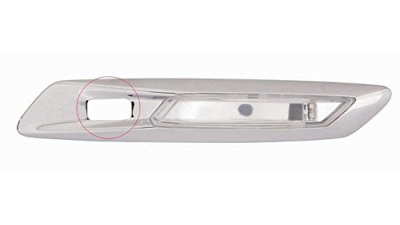 Lampa semnalizare aripa Bmw Seria 5 (F10,F11), 12.2009-06.2013, alba, tip bec LED, omologare ECE,SAE, pentru vehicule cu Park Assist, 63137154169, Stanga