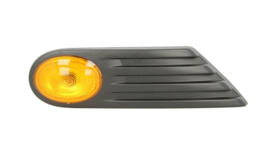 Lampa semnalizare aripa Mini One/Cooper/Clubman/ Clubvan/Coupe/ Roadster/Cabrio (R56), 2006-2011, portocalie,cu buza, omologare ECE/SAE, 63132751504, Dreapta