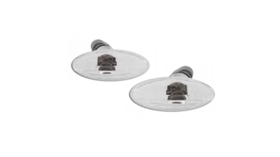 Set lampi semnalizare aripa Opel Vectra B (Sedan+Hatchback+Combi) 1995-02.2003 BestAutoVest partea Dreapta+Stanga, transparent/silver, cu soclu bec, set de 2 bucati, 
