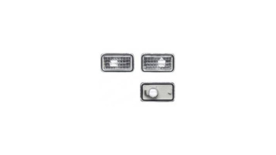 Set Lampa semnalizare aripa tuning Porsche 911 , 968, VW Caddy 1, Golf 2 , Jetta , Passat B3/B2, Polo 86C , Audi 80 , 90 ,100 , A6 clar-silver optic partea Dreapta+Stanga 130719CE