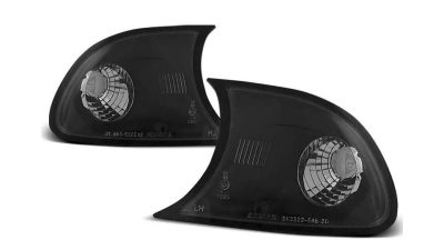 Set Lampa semnalizare fata Bmw Seria 3 (E46) Coupe/Cabrio 05.1999-09.2001 BestAutoVest partea dreapta+stanga 200819FE, tuning, negru-transparent