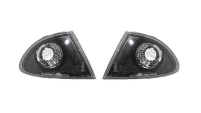 Set Lampa semnalizare fata Bmw Seria 3 E46 Sedan/Combi 06.1998-09.2001 BestAutoVest partea dreapta+stanga 200819HE, negru-transparent tuning