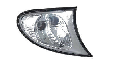 Lampa semnalizare fata Bmw Seria 3 E46 Sedan/Combi 10.2001-06.2005 TYC partea stanga, alba cu reflector cromat