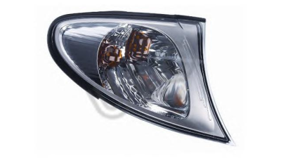 Lampa semnalizare fata Bmw Seria 3 E46 Sedan/Combi 10.2001-06.2005 ULO partea stanga , alba cu reflector cromat
