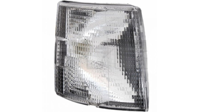 Lampa semnalizare fata Volkswagen Transporter (T4) Multivan 07.1990-03.2003 TYC partea stanga, cu suport bec, alb, interior negru, (nu este compatibil la Caravelle)