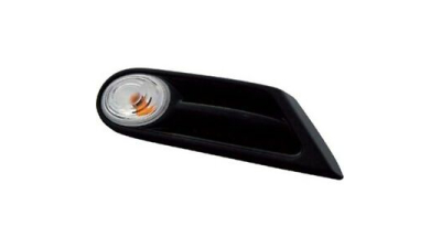 Lampa semnalizare laterala MINI ONE/COOPER/Clubman/Clubvan/Coupe/Roadster/Cabrio, 07.2007-2015, partea Dreapta, alba, cu soclu bec, cu rama, OEM/OES