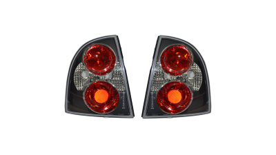 Set stopuri spate tuning lampa Vw Passat Sedan B5 2000-2005, negru-fumuriu, cu suport becuri