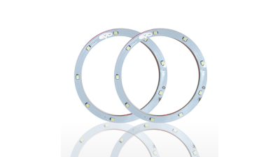 Set 2 leduri auto Angel Eyes LED EVO Formance 12cm culoare alba
