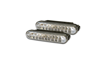 Set de 2 lumini de zi auto Keetec Daytime running 18 leduri 12V/24V 120x24x58 mm
