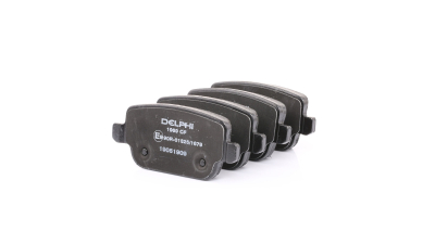 Set placute frana spate Ford Focus Mk2 (DA), Mondeo Mk 4 (BA7), Kuga Mk1; Land rover Freelander 2 (L359); Volvo S80 2 (AS, 124), V70, XC70 (P24), Delphi, 1438867