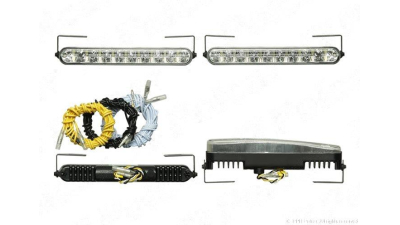 Set de 2 lumini de zi auto BestAutoVest Daytime running light universale 182x24x43mm 12/24V 18 leduri