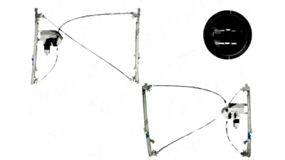 Macara geam Renault Clio III (R0/1) 09.2005-05.2009 Fata Dreapta electrica cu motoras 6055PSE8, cu 3 usi