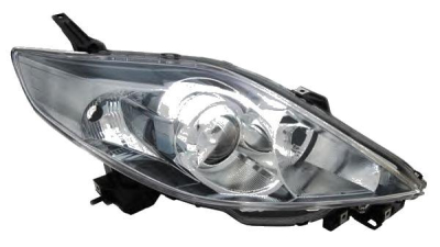 Far Mazda 5 (CR19) 09.2007-05.2010 TYC stanga fata , tip bec H7+HB3, reglaj electric, culoare argintiu