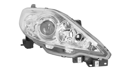 Far Mazda 5 (CR19) 04.2005-08.2007 DEPO dreapta fata, tip bec H7+HB3, reglaj electric, culoare argintiu