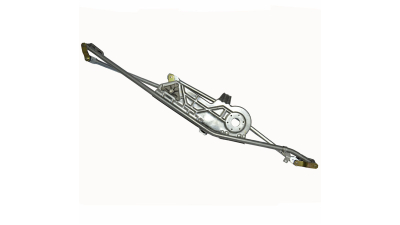 Mecanism stergatoare Ford Galaxy (Wgr), 05.1995-04.2006, Seat Alhambra (7v8/7v9), 04.96-06.2010 (VIN de la 7M-2-505-301), Vw Sharan (7m), 05.1995-04.2010 (VIN de la 7M-2-008 001), ansamblu stergator fata cu distanta intre suruburi 110mm fara motoras