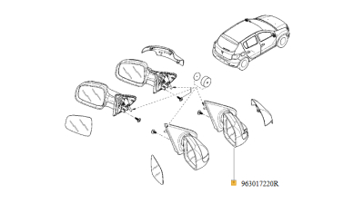 Oglinda Exterioara Dreapta Dacia Logan 2012-2018