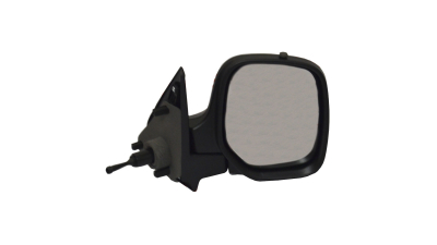Oglinda exterioara Citroen Berlingo (Mf), 07.1996-10.2002, Citroen Berlingo (G), 11.2002-02.2008, Peugeot Partner (G), 07.1996-03.2008, Dreapta, Crom, manuala,prin cablu, Fara incalzire, carcasa prevopsita, grunduita, Convex, View Max, 8148PN; 814900000; 