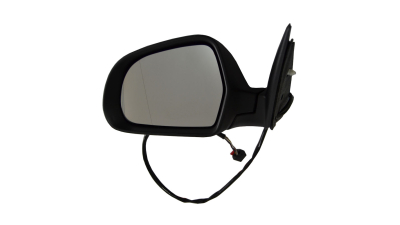 Oglinda exterioara Skoda Octavia 2 (1Z3/1Z5) 10.2008-12.2013 Partea Stanga Albastra Asferica Electrica Cu Incalzire, cu 6 pini, cu semnalizare, carcasa neagra