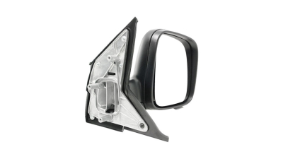 Oglinda exterioara VW Transporter (T5)/Multivan 04.2003-10.2009 Partea Dreapta Crom Convex Manuala Fara Incalzire, carcasa neagra, Max View