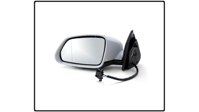 Oglinda exterioara Skoda Octavia 2 1Z 06.2004-2008, partea Stanga , reglare Electrica cu semnalizare , geam crom asferic, cu 12 gauri / 5 pini, incalzita , carcasa grunduita