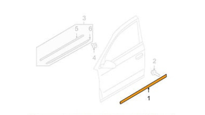Ornament Usa Fata Stanga Vw 4F0853959JGRU