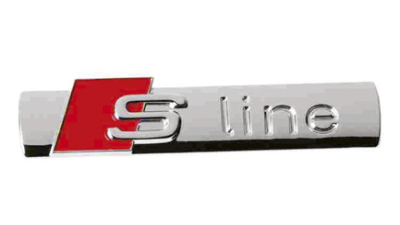 Ornament auto, Logo 3D S-line crom