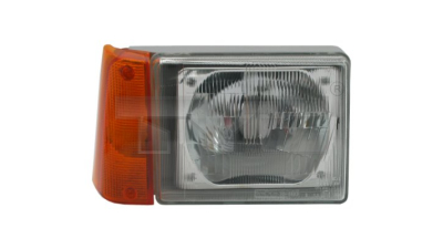 Far Fiat PANDA 1986- TYC partea Dreapta, semnalizare orange, tip bec H4, reglare manuala