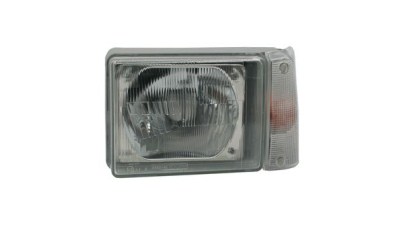 Far Fiat Panda (141A) 1986-2003 TYC partea Stanga, semnalizare orange, tip bec H4, reglare manuala