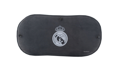 Parasolar auto luneta spate Real Madrid cu ventuze , dimensiune 50 x 100 cm